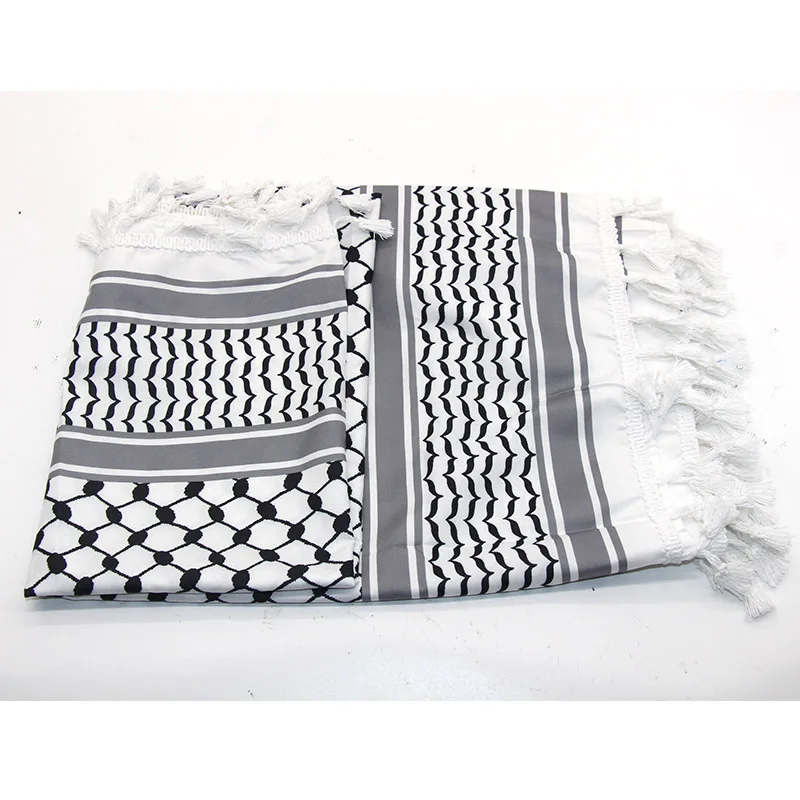 Neue Outdoor arabische Keffiyeh Shemagh Schal Baumwolle Winter Schal Hals wärmer Abdeckung Kopf wickel wind dichte Wander Camping Schal Männer Frauen