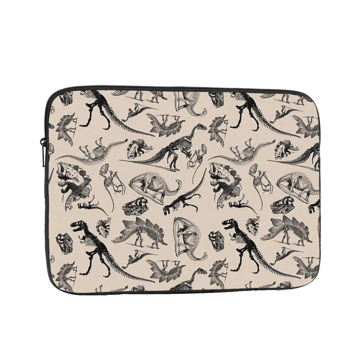 Vintage Museum Dinosaurs And Skeletons Black And Cream  10 12 13 15 17 Inch For Macbook Air Pro Tablet Shockproof Case Bag