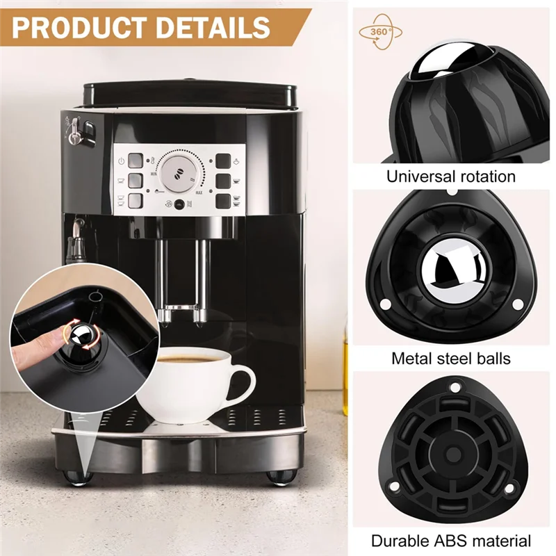 Furniture Small Rubber Feet-Swivel Ball Casters For Electrical Appliances Mop Buckets Table Legs Flower Pots-AA98