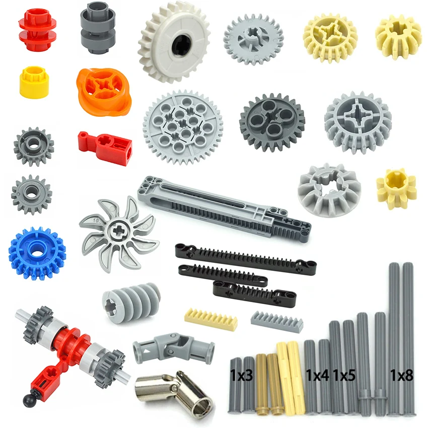 MOC Gear Rack Differential Technical Building Blocks Parts Gear Rotating Platform Compatible 76244 61927 4019 3647 35185 Leduo view 2