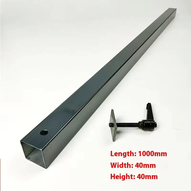 Precision Sliding Table Saw Accessories Steel Support Rod and Rack Support Plate for Woodworking Industrial Blades