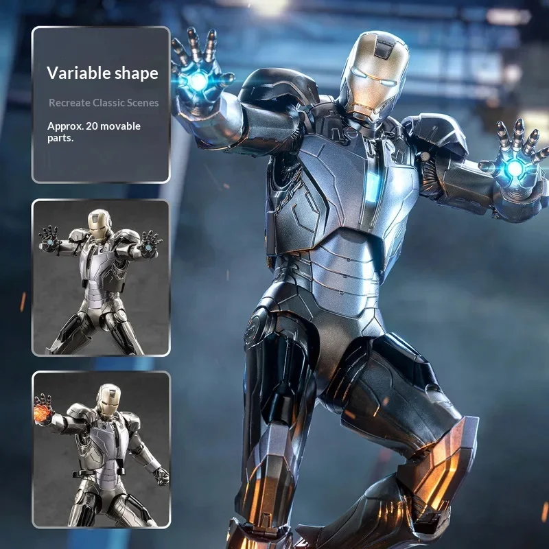 Genuine Licensed Zd Toys Iron Man Mk13 Articulated Action Figure, Collectible Desktop Ornament Model Toy, Nice Gift For Fans view 3