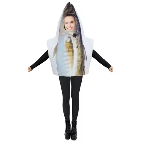 Halloween Funny Party Costumes Fish Cosplay Costumes for Women