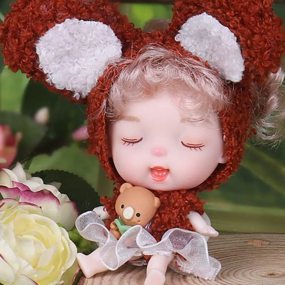 Fairy สวย 10 ซม.แต่งตัวของเล่นความปลอดภัยน่ารัก Movable Joint ตุ๊กตาของเล่นหมีเสื้อผ้า BJD ตุ๊กตาเด็กทารก