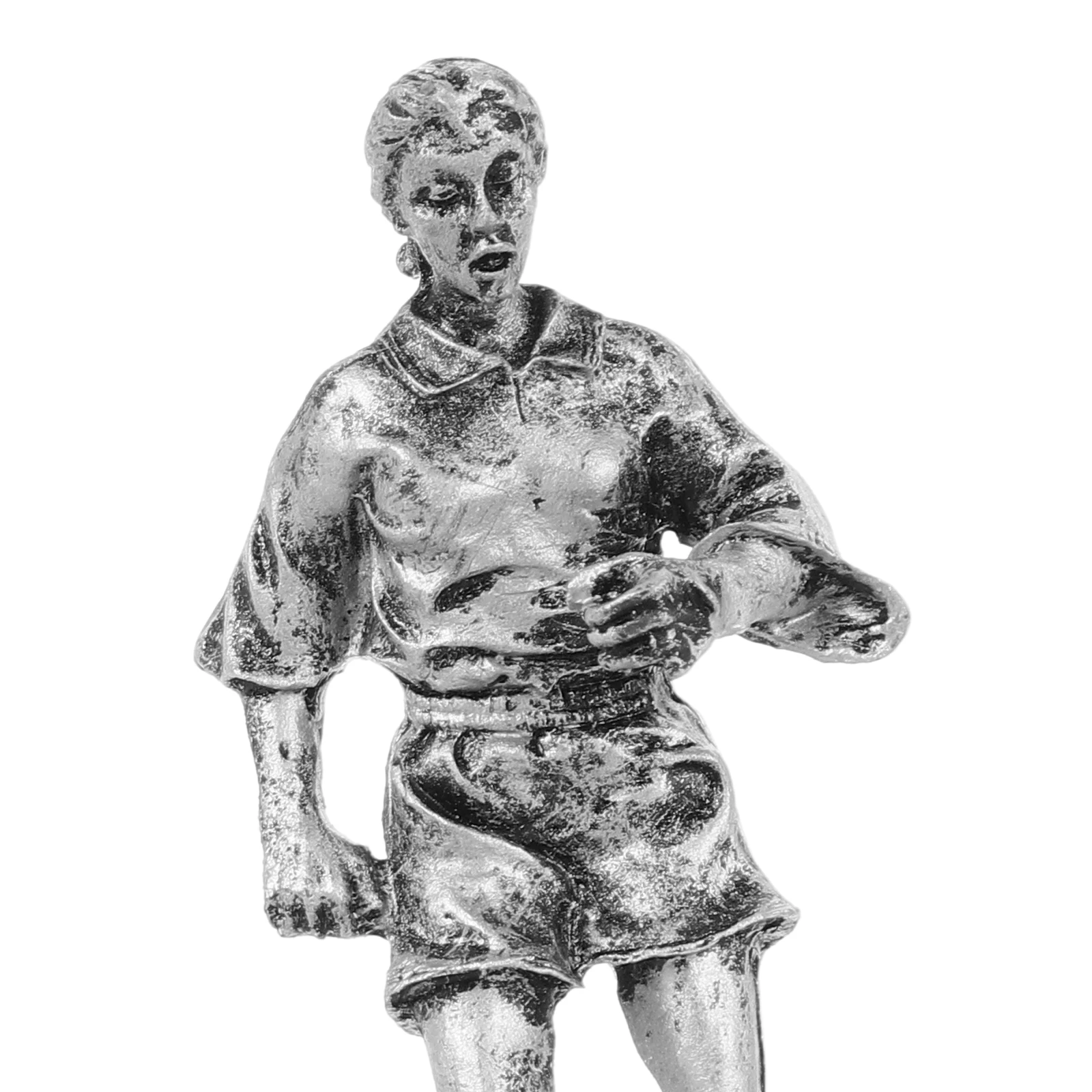 Resin Player Ornament Small Lovely Design Smooth Surface Treatment Reliable Material Home Desk Bookshelf Decor