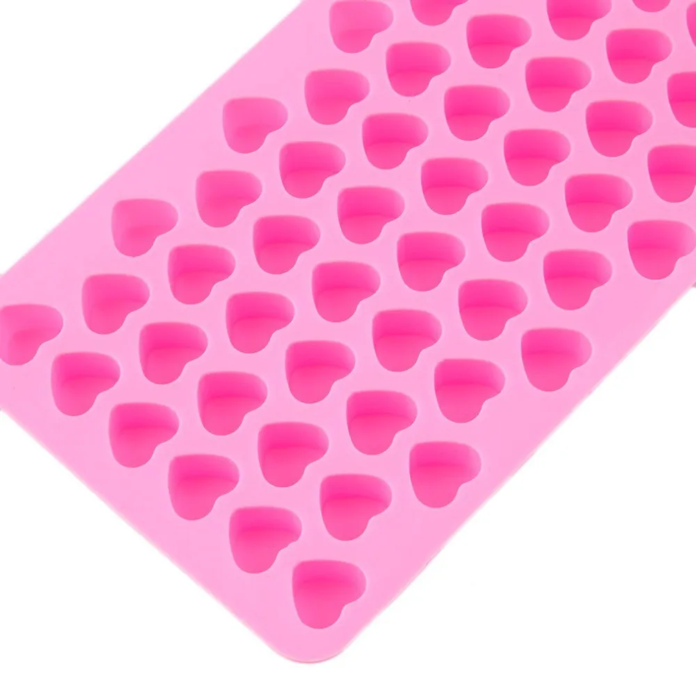 55 Small Heart Shaped Silicone Cake Mold Heart Chocolate Pastry Molds DIY Baking Decoration Kitchen Ice Cube Crystal Epoxy Mould