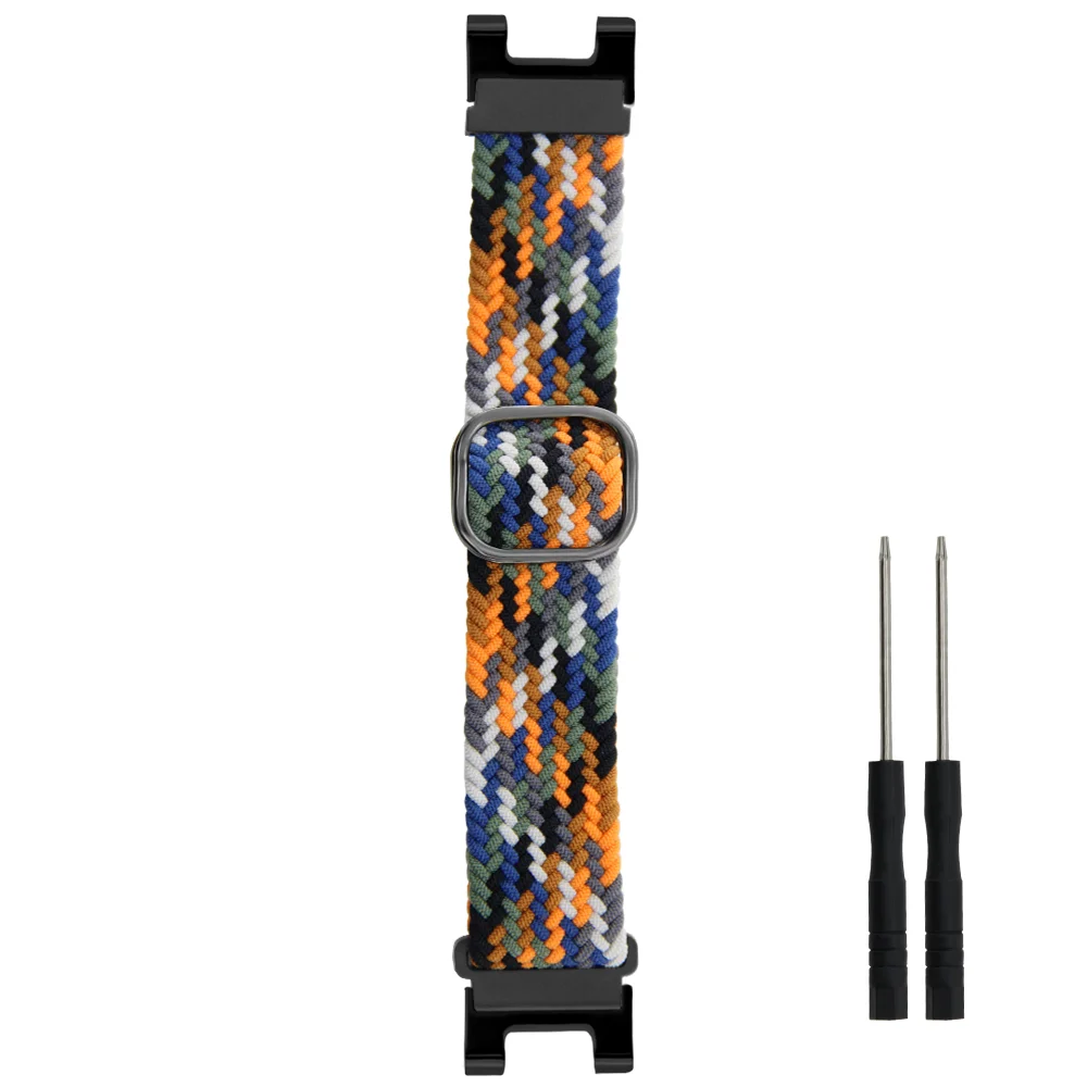 

Nylon Woven Elastic Watch Strap For Amazfit Watch T-rex 1/2/3 Quick Release Breathable Replacement Adjustable Smart Watch Band