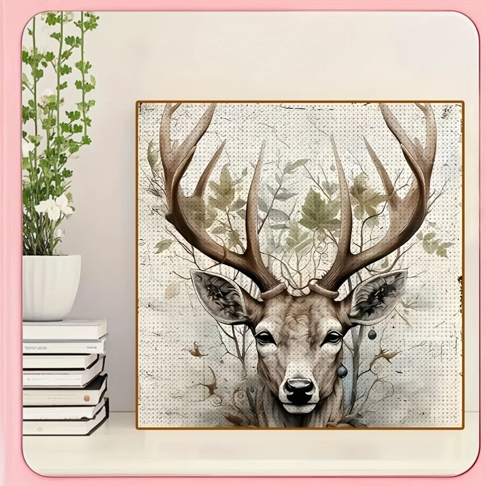 

1 шт. олень лес 5D алмазная живопись комплект полная дрель высококачественные акриловые бриллианты рога безрамный домашний декор для вечеринки и праздника