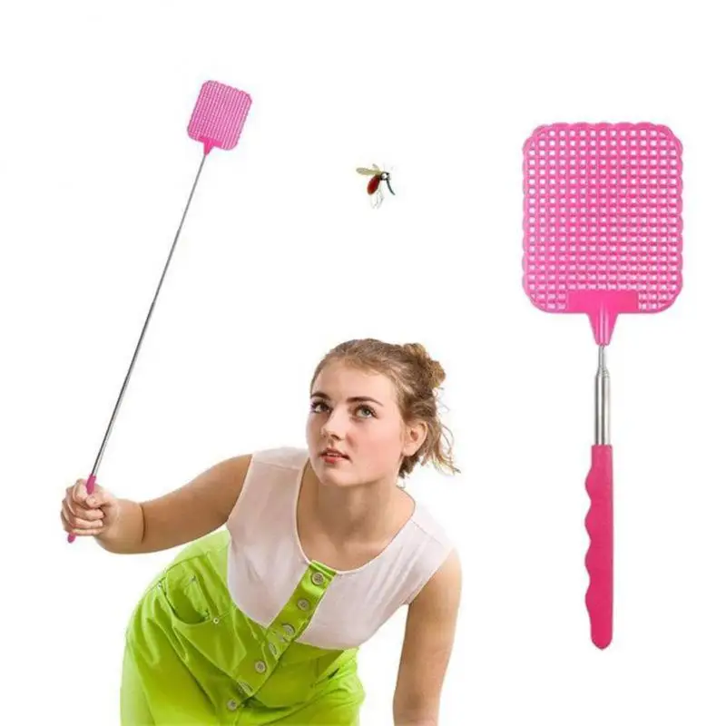 

73cm Fly Swatters Telescopic Extendable Prevent Pest Mosquito Tool Flies Trap Retractable Swatter Home and Garden Supplies