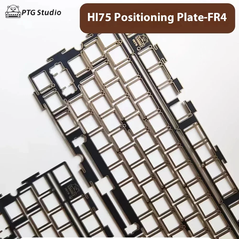 Hi75 Positioning Plate Mechanical Keyboard FR4 Black Gold Positioning Board Extreme Single Key Slotting PC Gaming Accessories