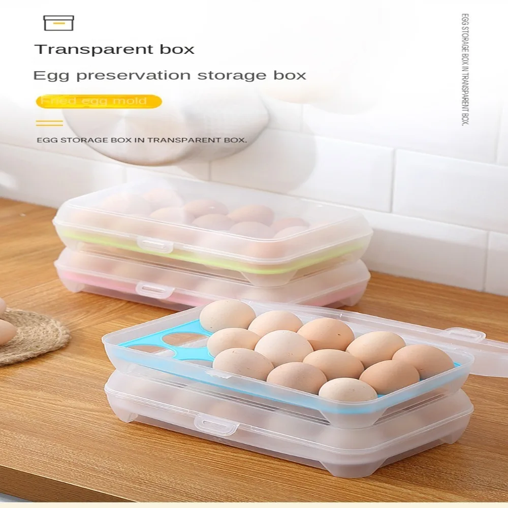 Eggs Tray Fridge Fresh Storage Organizer Tray Rack Sealing Storage Box Storage Container Egg Basket Eggs Holder