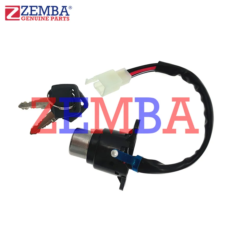 MOTORCYCLE IGNITION KEY SWITCH IGNITION LOCK WITH 4 MALE PLUG FOR HONDA DY150-4 CM125 AKT NKD125 ICS150S
