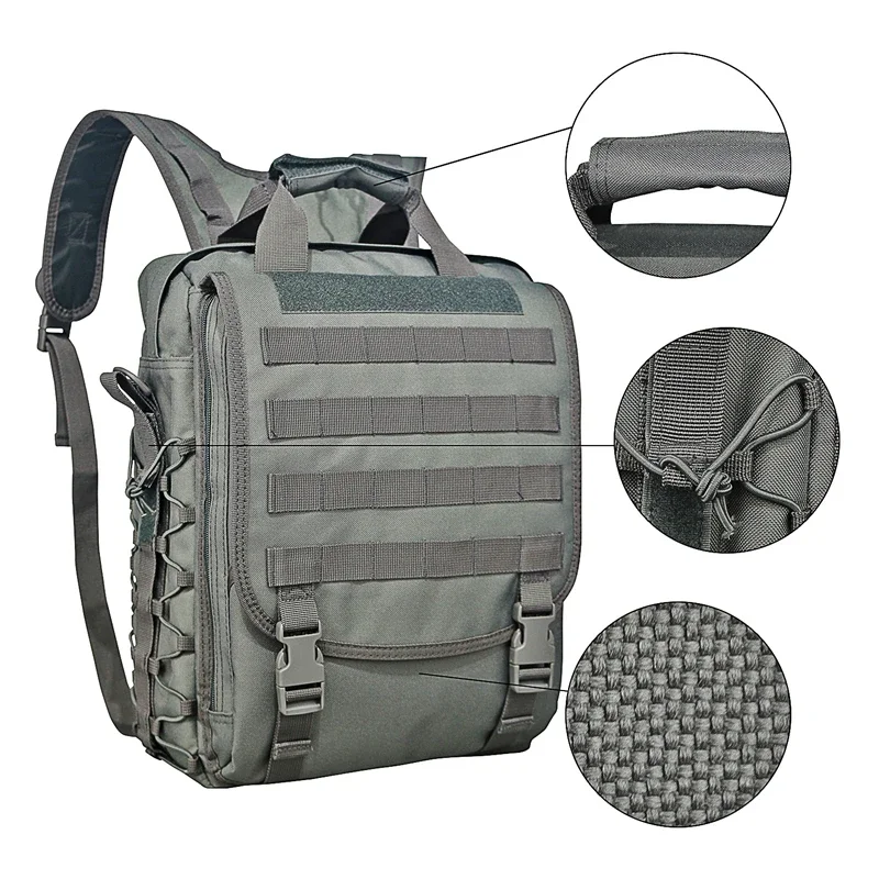 

Molle Laptop Tactical Messenger Bags Computer Backpack Fanny Belt Shouder Camping Outdoor Sports