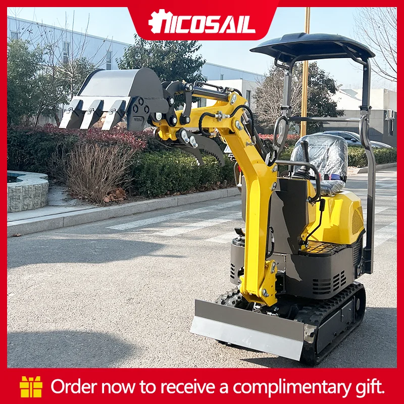 

Мини-экскаватор для дома и дачи OKW08 30 ° Умение воспаривать для обновления сада на склоне