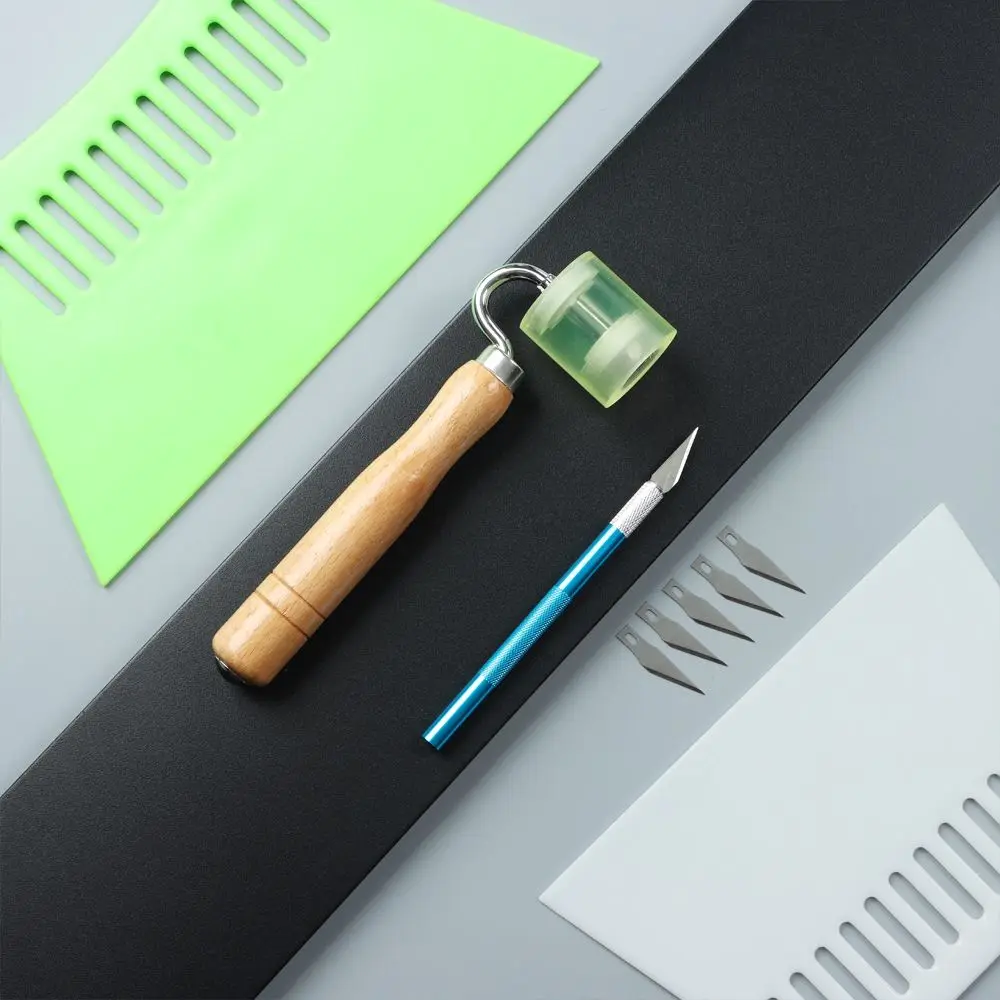 Home Improvement Sculpture Non-slip Knife Engraving Cutter Film Scraper Kit Seam Roller Squeegee Wallpaper Tools