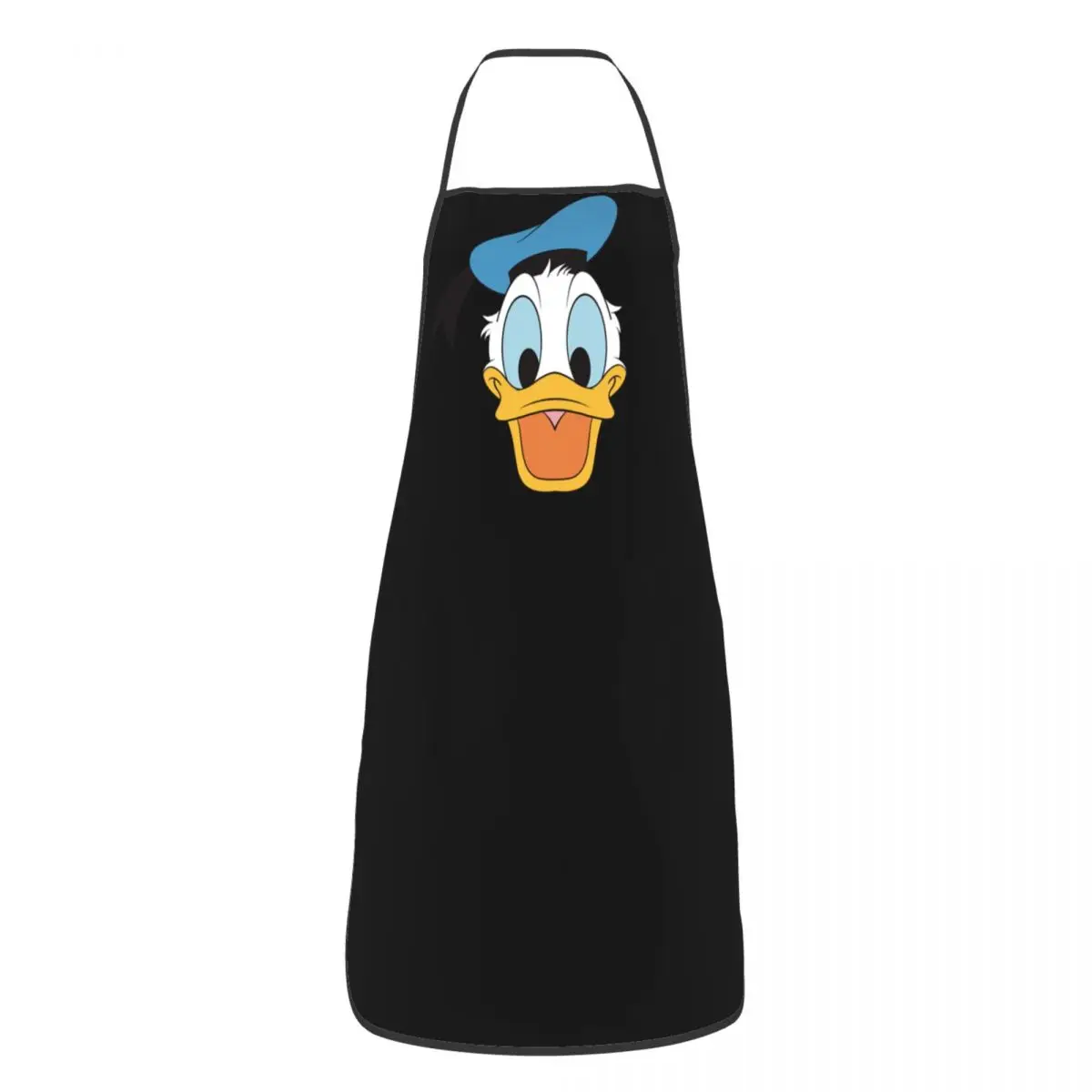 Custom Funny Happy Donald Duck Bib Apron Men Women Unisex Kitchen Chef Cartoon Anime Tablier Cuisine for Cooking Baking Painting