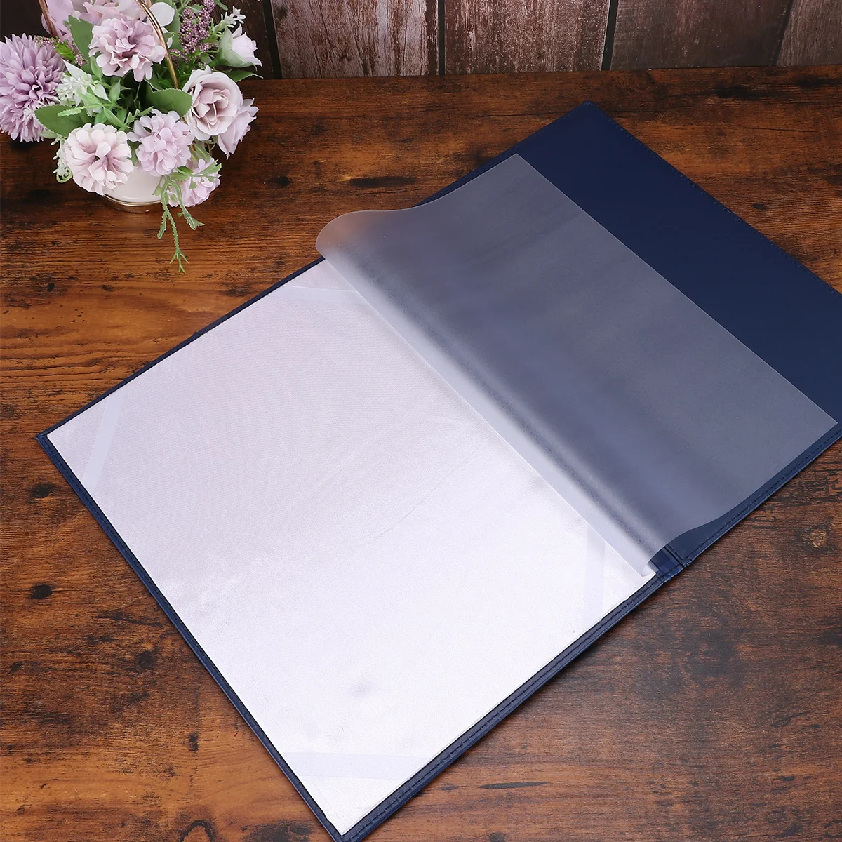 

Padded A4 Leatherette Certificate Cover Blue Folder for Employee Volunteer Awards Protection A4 Certificate Cover