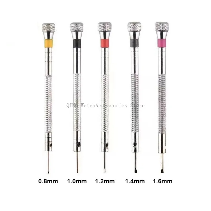13 قطعة 0.6 مللي متر-2.0 مللي متر ساعة أدوات إصلاح مفك مجموعة شقة رئيس مفك عدة المهنية الفولاذ المقاوم للصدأ ساعة حركة أدوات