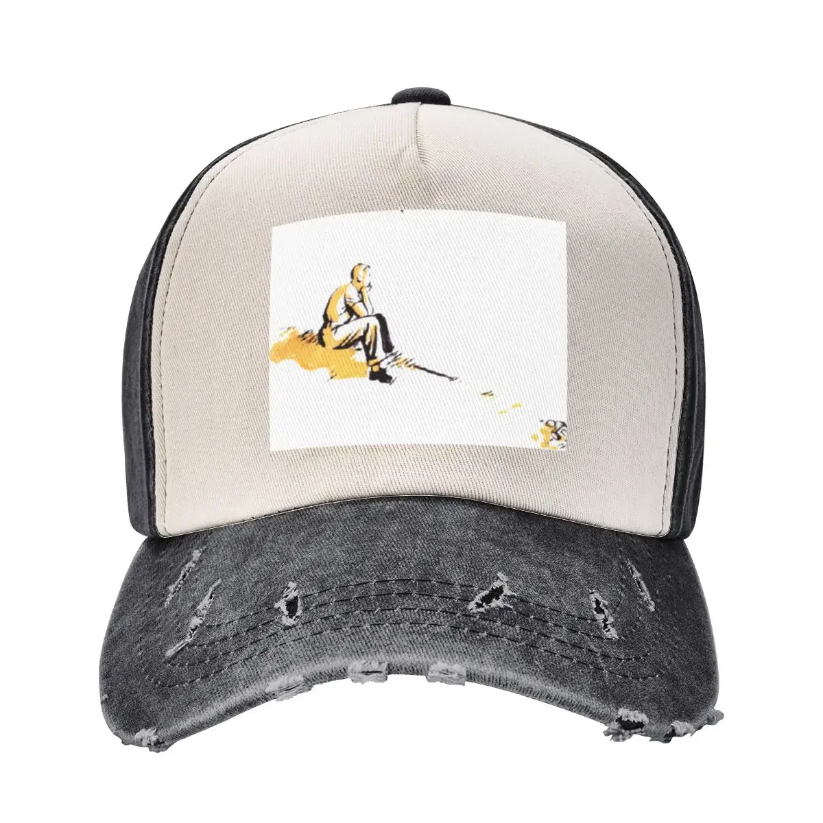 Contemplation Comic Baseball Cap black Hat Man Luxury For Women 2025 Men's