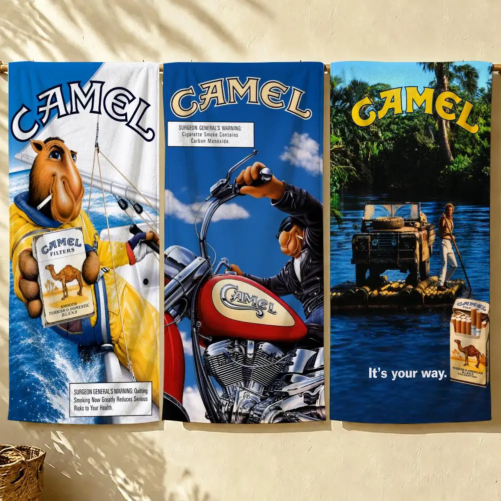 Classic C-camel Towel Beach Towel Quick Dry Absorbent Bath Towel For Swimming Gym Camping Outdoor Sunbathing