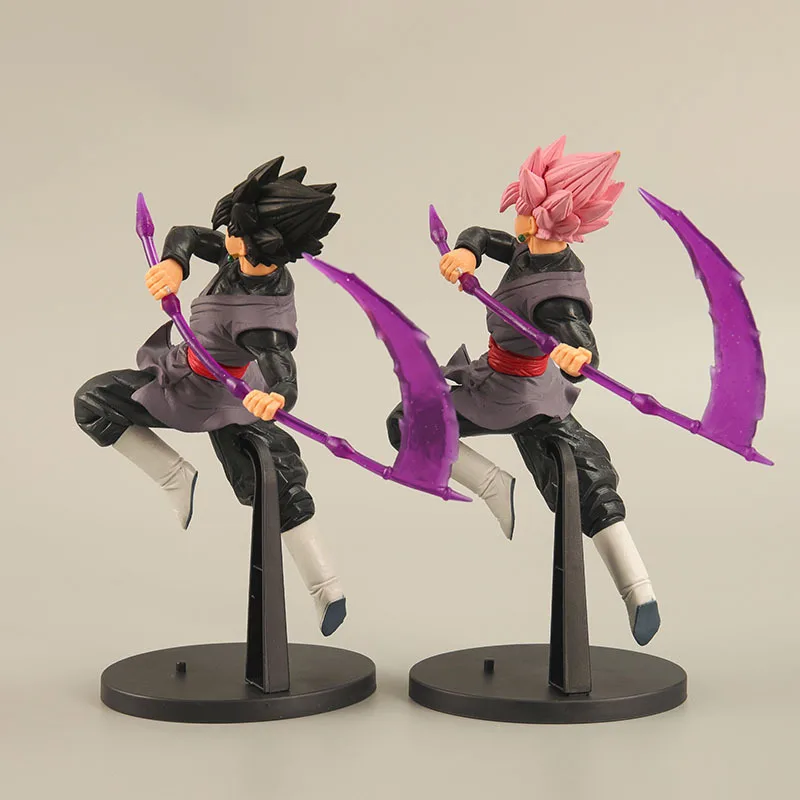 22cm Anime Dragon Ball Z Action Figure Black Son Goku Zamasu Take Sickle Fighting Doll PVC Collectible Model Toy Kid Gift