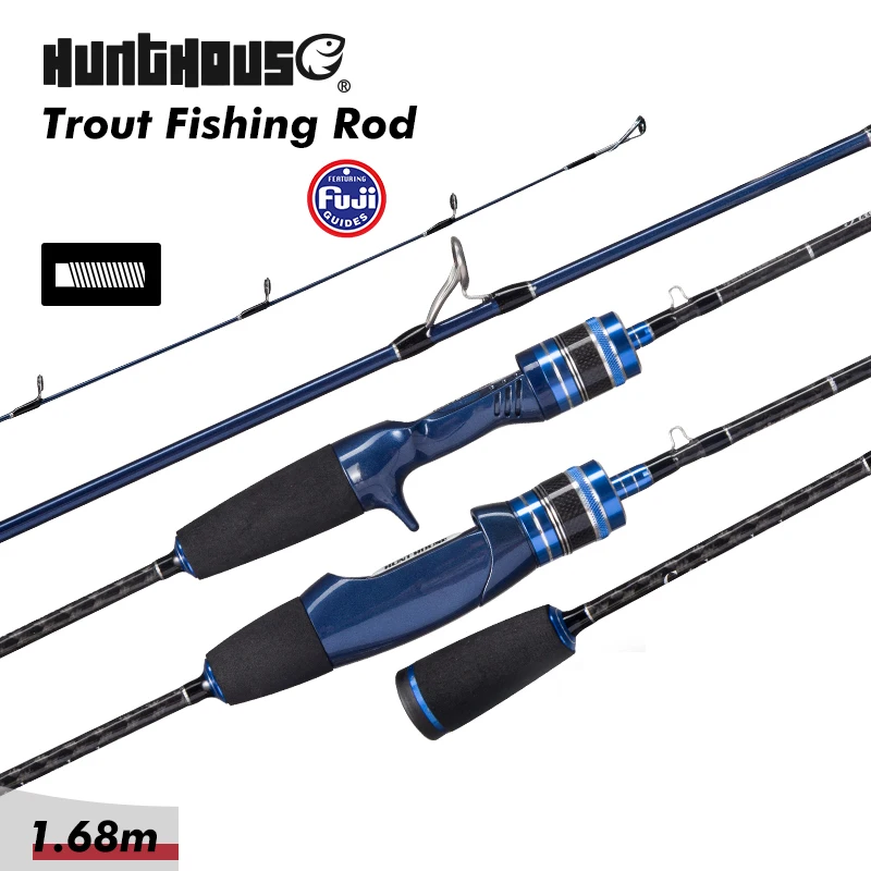 

Удилище HUNTHOUSE 1.68м для ловли форели, кастинговое, UL, с кольцами Fuji, для джиггинга, ультралегкое, карбоновое, с кольцами Sic 1.1мм, для ловли щуки, рыболовные снасти