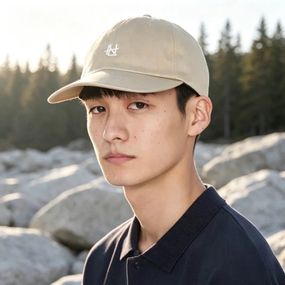Nanamica Chino Cap Men Women Curved Brim Baseball Cap Embroidery Classic Hat Breathable Sunscreen Daily Outdoor Sport Cap