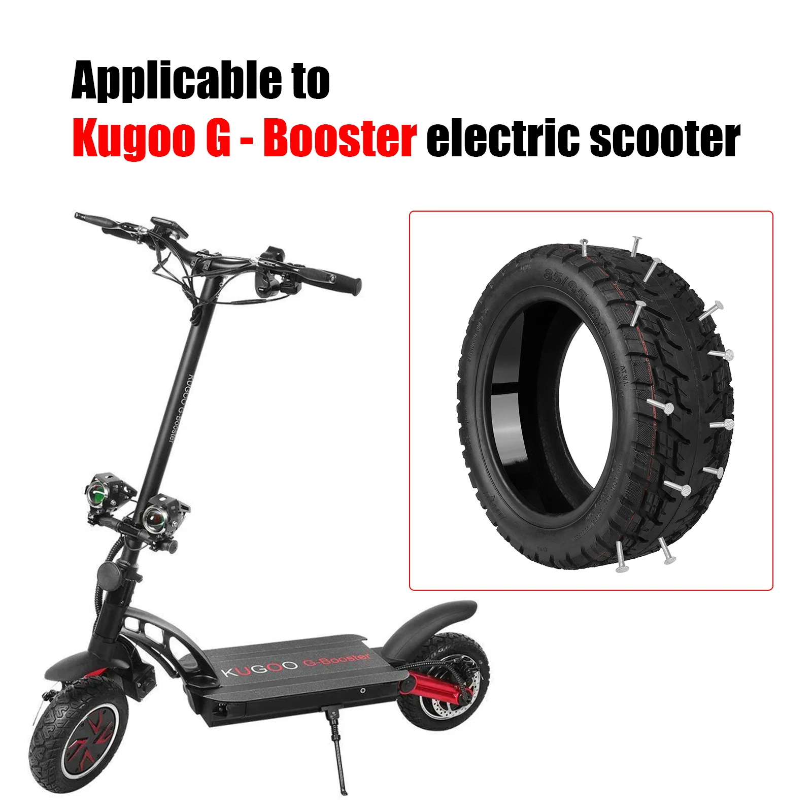 إطار Ulip 85/65-6.5 ذاتي الإصلاح لسكوتر كهربائي Kugoo G-Booster، غراء ذاتي الإصلاح، إطارات مقاومة للانفجار بدون أنابيب #6