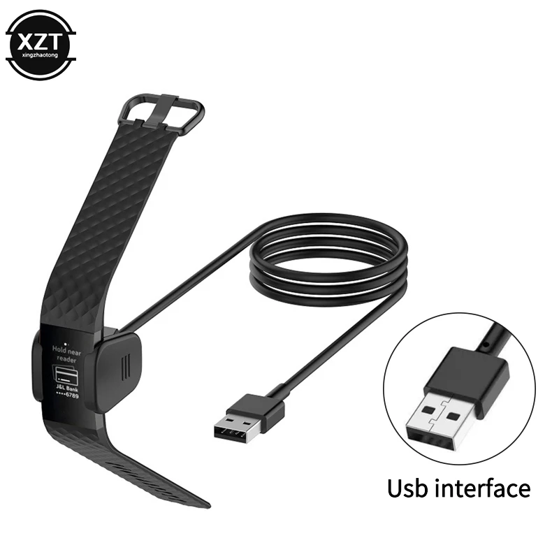 Câble de charge avec Protection de puce, compatible avec Fitbit Charge3