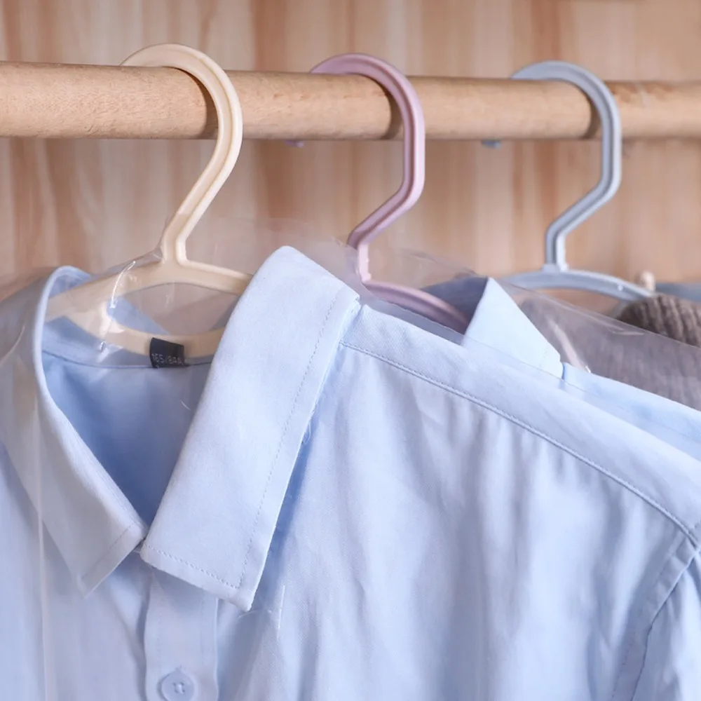 

10Pcs Transparent Thickened Hanging Waterproof For Dry Cleaner Garment Bag Coat Protector Clothes Dust Cover Wardrobe Organizer