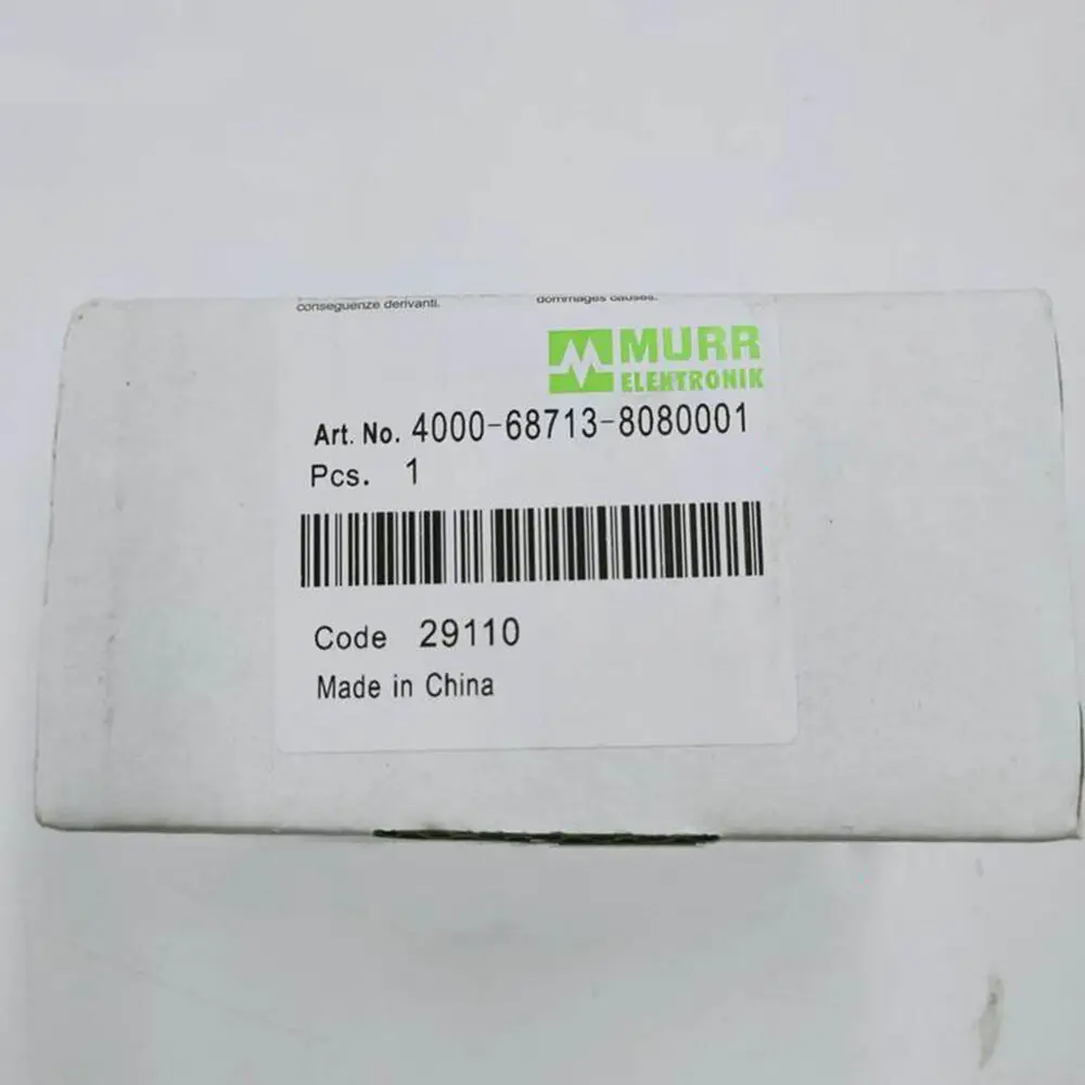 1pc new MURR 4000-68713-8080001 Socket Front panel interface #YP1