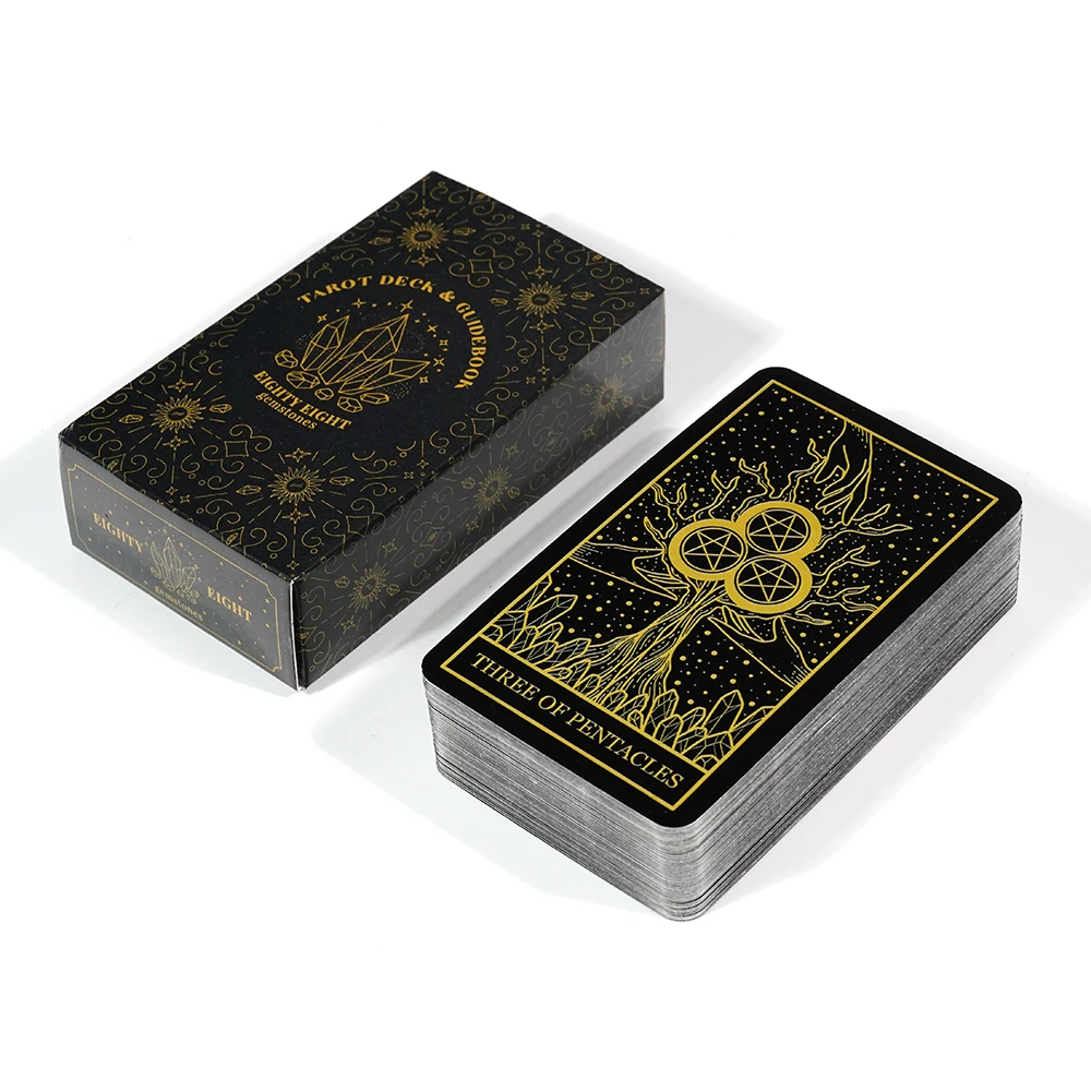 Eighty Eight Gemstones Tarot Deck & Guidebook is ideal for beginners & suitable for practitioners at every skill level.