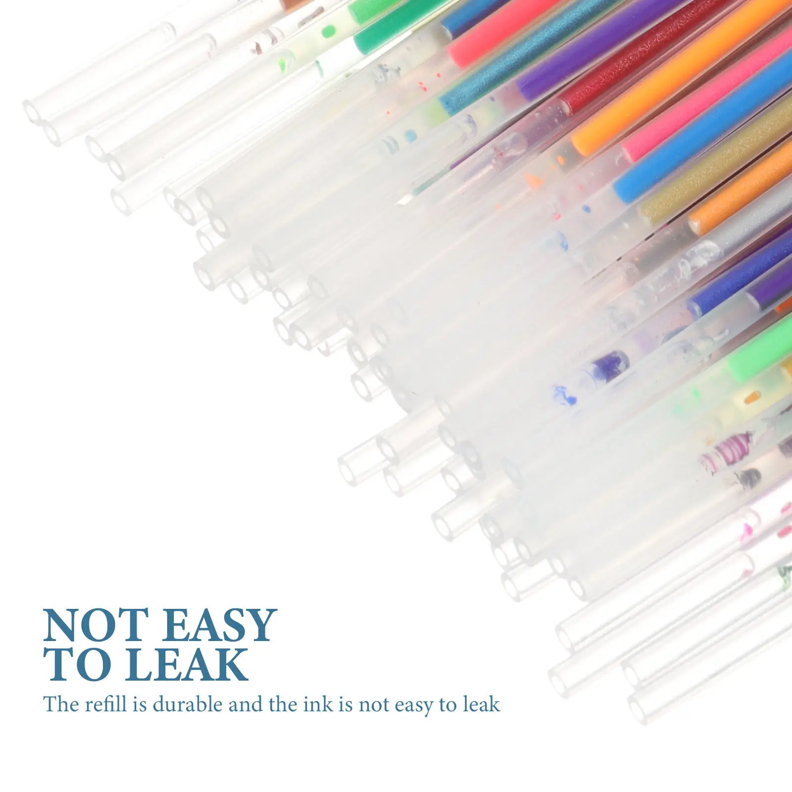 

72Pcs Vibrant Gel Pen Refills Compatible with Neutral Pens Quick Swap Refill Replacements Lightweight Small Size Students