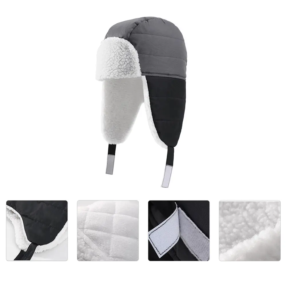 

Newborn Winter Hat Polar Fleece Lined Earflap Warm Windproof Ski Cap Lightweight Durable Outdoor Snow 60Cm