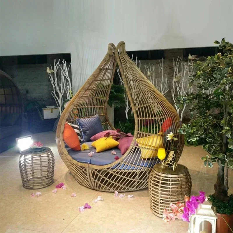 Outdoor Beach Chair Hotel Swimming Pool Double Bed