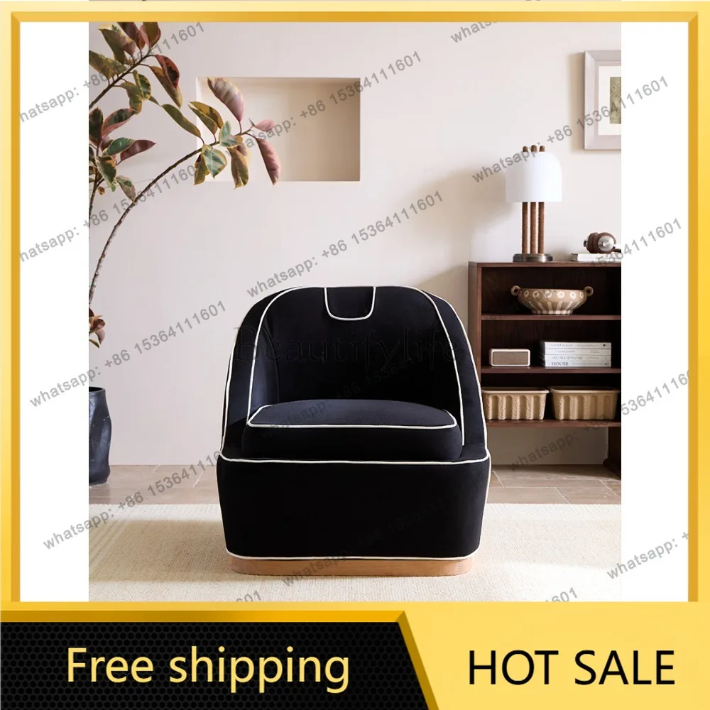 FG small sofa French single leisure chair can lie down and sleep, single sofa living room light luxury
