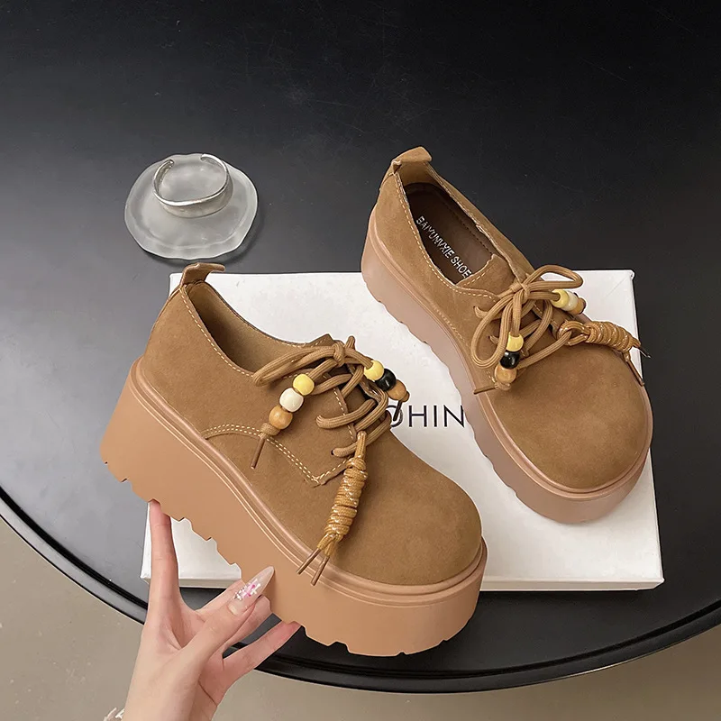 

Retro Versatile Tassel Shoes for Women 2025 New Autumn Casual Shoes Soft Sole Slip-On Shoes