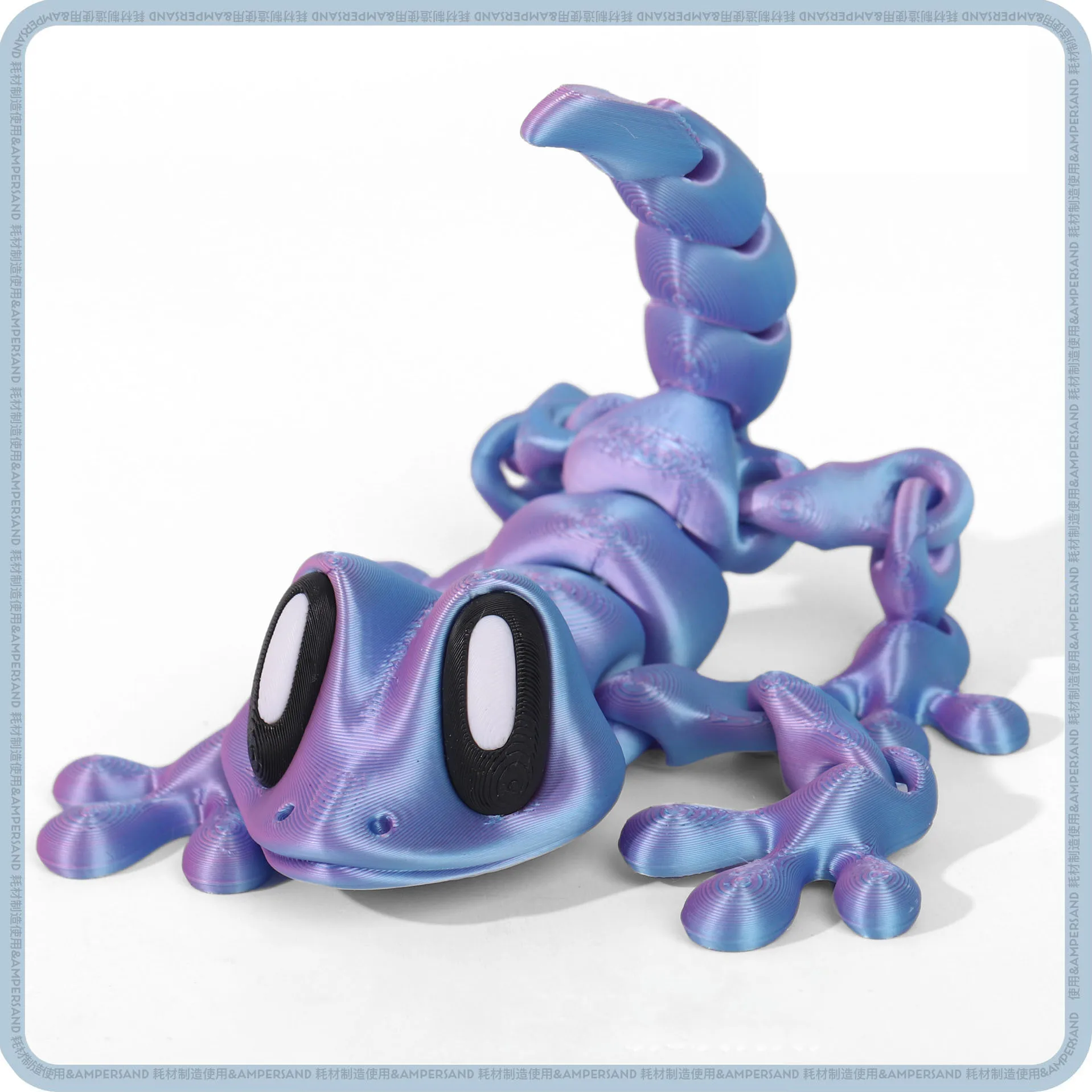 3D 프린팅 시뮬레이션 Gecko 피규어 장난감 모델, 창의적인 데스크탑 장식 장식품, 조인트 이동식 곤충 Gecko 어린이 선물, 신제품