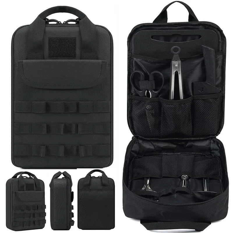 

Outdoor Tactical Storage Bag Travel Camping Cookware Knives Portable Handbag Kitchenware Case Large Road Trip Spatula Board Set