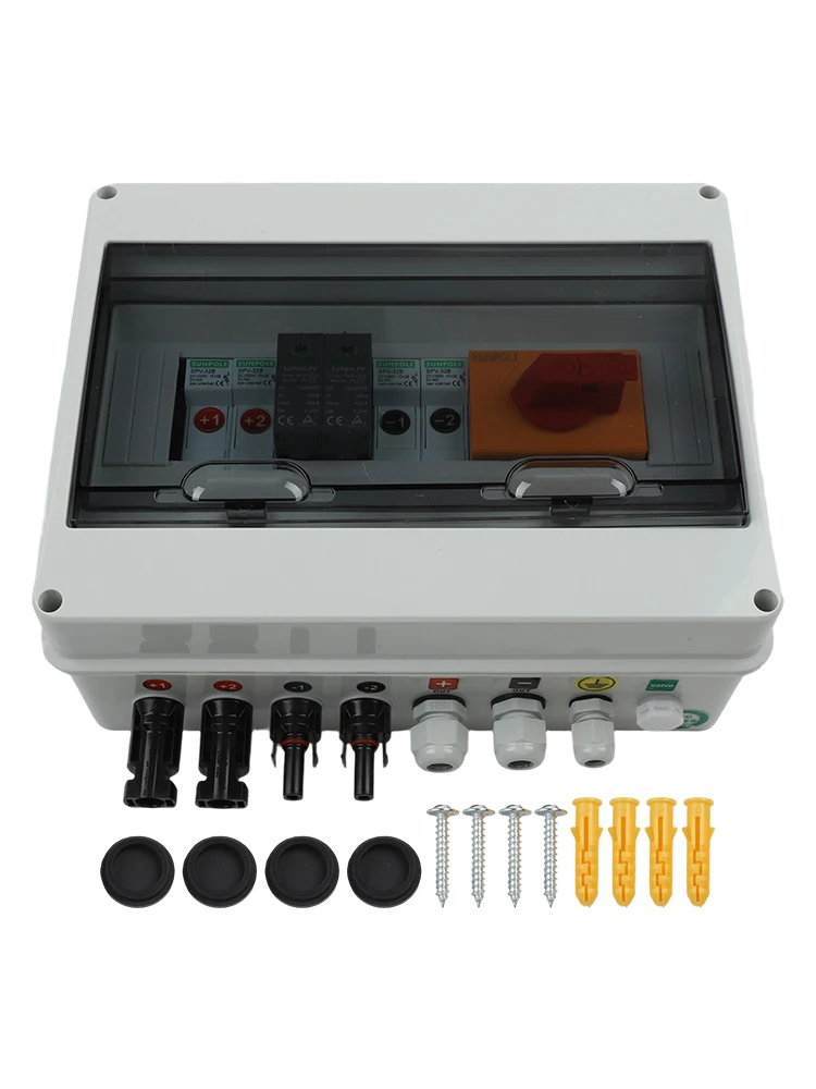 High Performance 2 In 1 Out Solar PV Combiner Box with 1000V Rating and Advanced Safety Features for Solar Installations