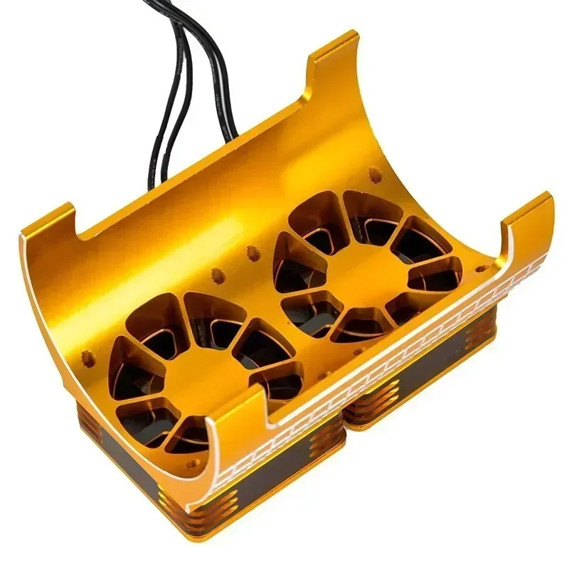 Metal Dual Cooling Fan 4985 1717 Motor Heat Sink For 1/5 Trxs X-Maxx 6S 8S Arrma KRATON RC Car Upgrades Parts