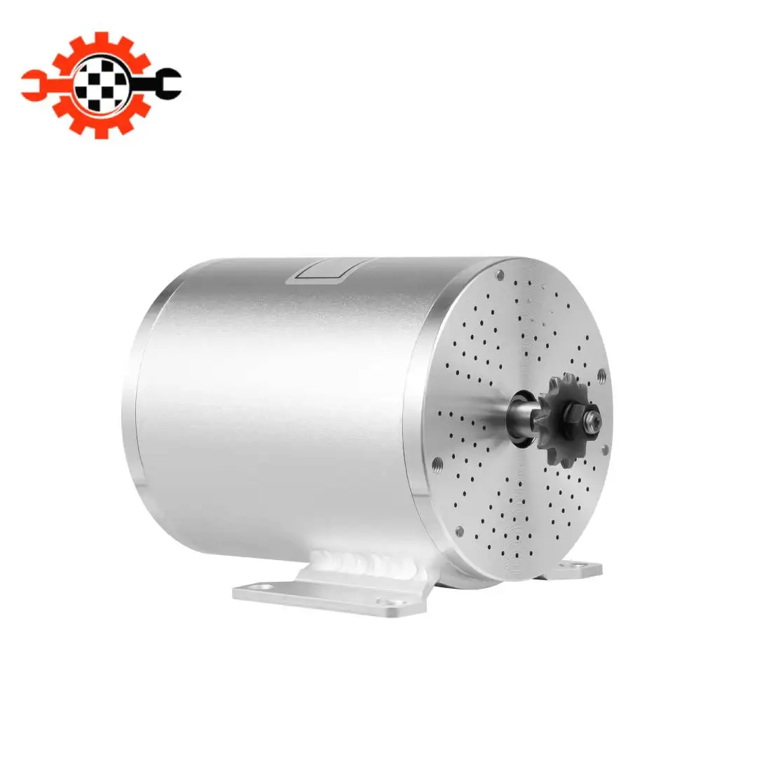 Kit Motore Brushless 48-72V - Velocità a Vuoto 6000rpm, 14.2 libbre (Leggero), Isolamento Classe E, Include Controller/Catena per Go-Kart