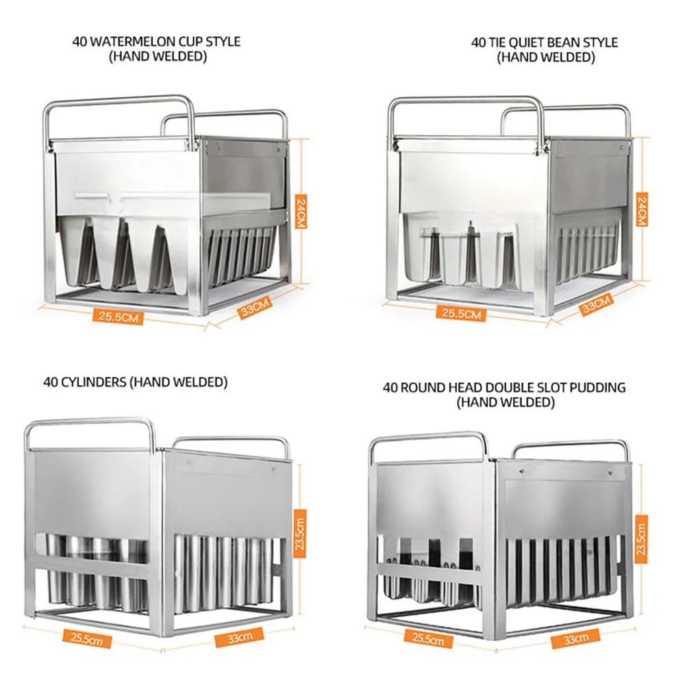DIY Ice Cream Mold Household Stainless Steel Popsicle Mould Ice Lolly Mold Popsicle Machine A Glace