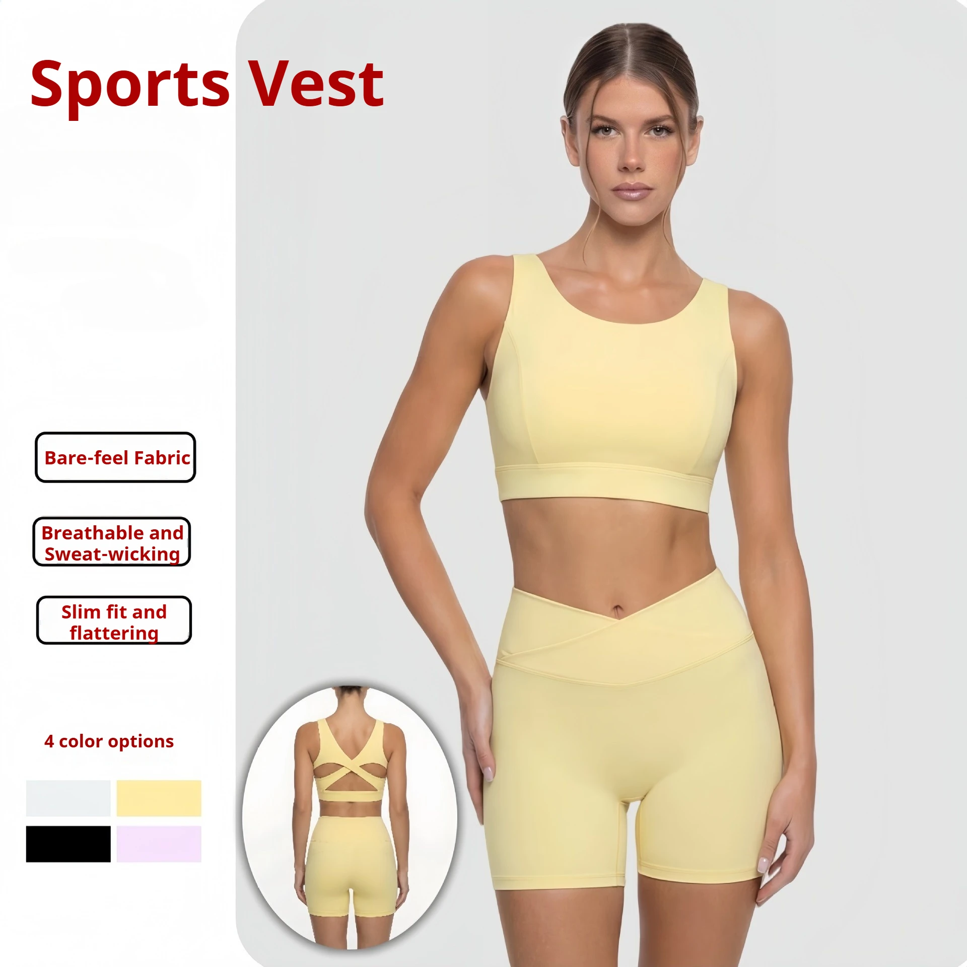 

Women Yoga Top Seamless Tight Summer Slimming Running Gym Fitness Sports Bra Workout Breathable Activewear High Waist Crop Top