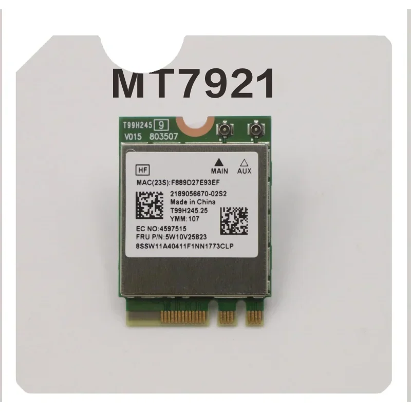 Mt7921 for Lenovo wifi6 wireless card 5.2 Bluetooth 5w10v25823 Lenovo notebook card