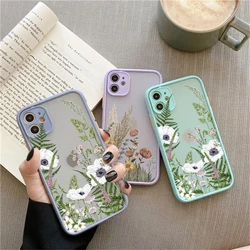 Flower Bud Phone Case for iphone 11 7 8 SE2 12 13 15 16 Pro Max 14 Plus Meticulous Plant for iphone X XS XR Back Hard Covers