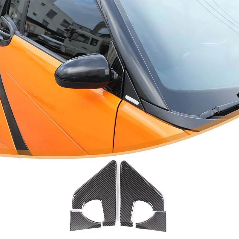 

ABS Car Rearview Mirror Side Window Spoiler Triangle Cover Trim For Benz Smart 451 Fortwo 2009-2015 Exterior Accessories