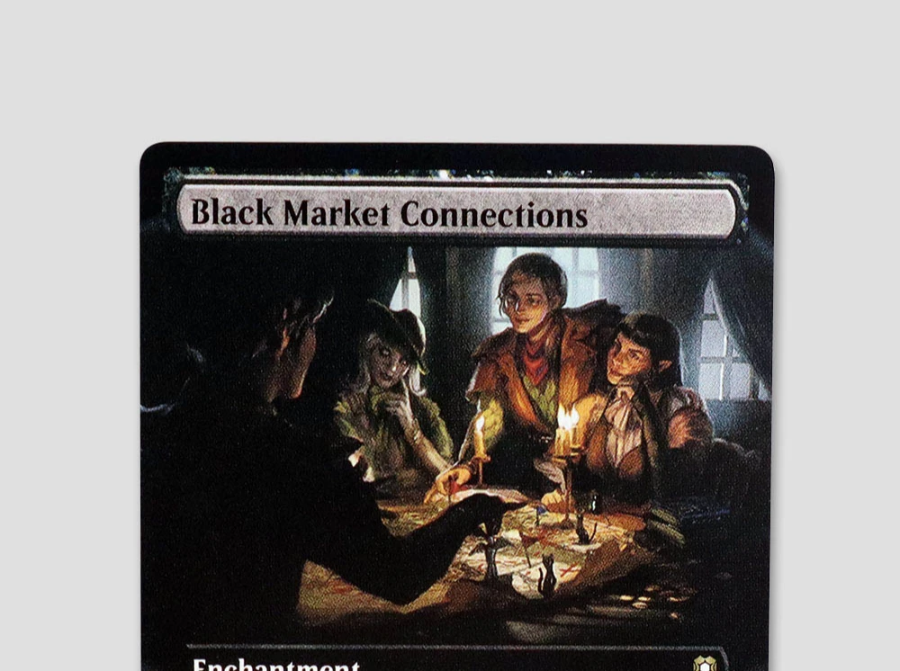 Black Market Connections TCG Magical Proxy Cards Game Black Top Quality Proxy  Gathering Board Playing Game Trading Cards proxy