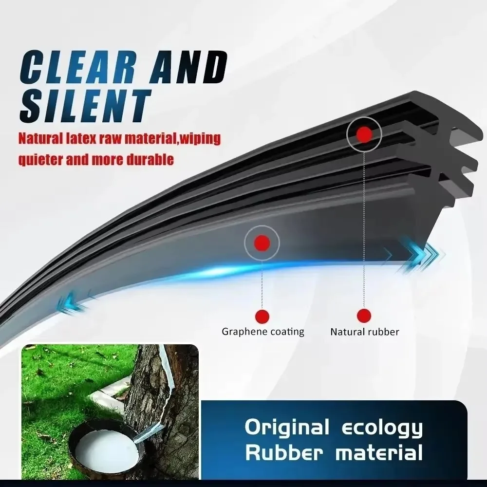 6 مللي متر ممسحة السيارة شفرة 14/16/17/18/19/20/21/22/24/26/28 بوصة دائم الزجاج الأمامي شريط مطاطي ممسحة سهلة لاستبدال المطاط #3