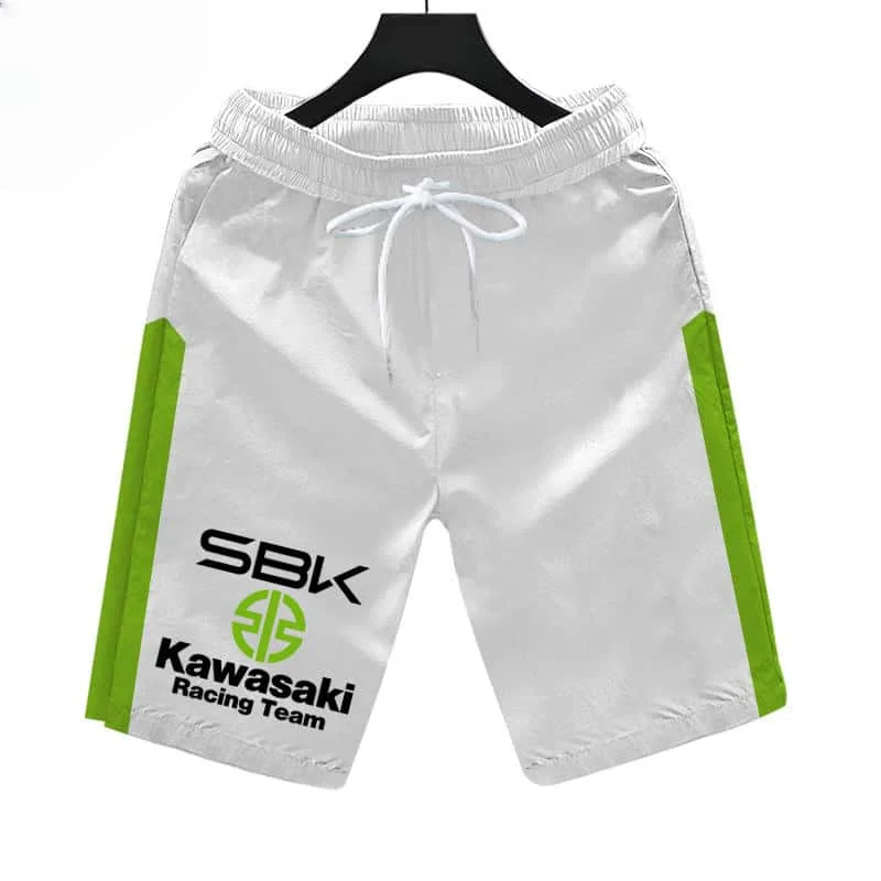 

Kawasaki Motorcycle New Men's surfing sports shorts summer men's breathable tennis shorts, quick-drying pants running sportswear